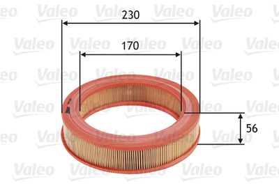 585650 VALEO Воздушный фильтр