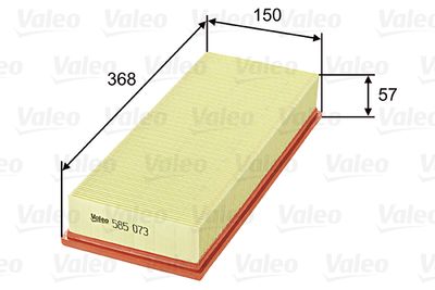 585073 VALEO Воздушный фильтр