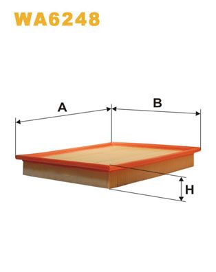 WA6248 WIX FILTERS Воздушный фильтр