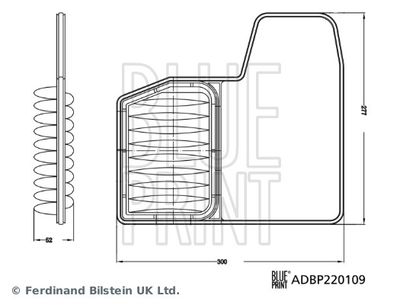 ADBP220109 BLUE PRINT Воздушный фильтр