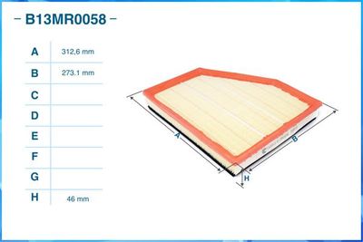 B13MR0058 CWORKS Воздушный фильтр