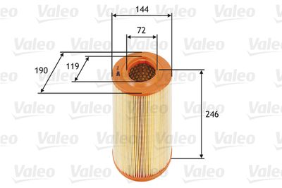 585669 VALEO Воздушный фильтр