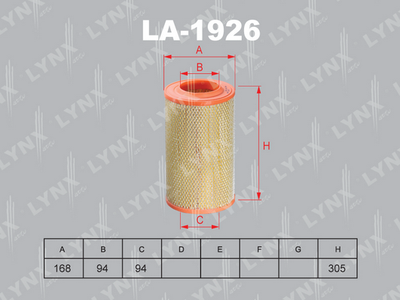 LA1926 LYNXauto Воздушный фильтр