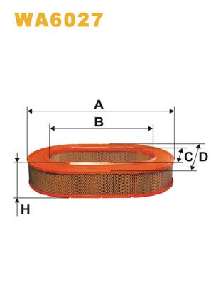 WA6027 WIX FILTERS Воздушный фильтр