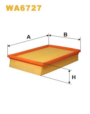 WA6727 WIX FILTERS Воздушный фильтр