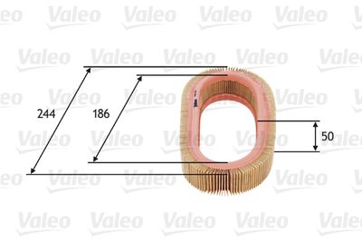 585616 VALEO Воздушный фильтр