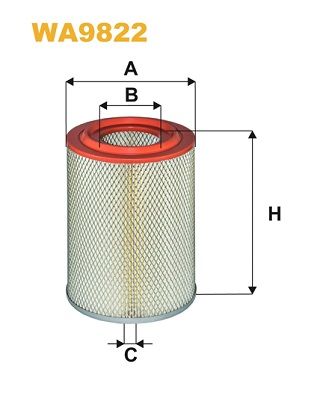 WA9822 WIX FILTERS Воздушный фильтр