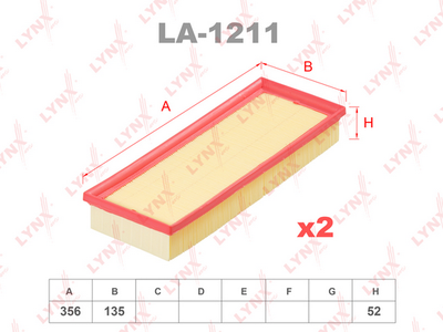 LA1211 LYNXauto Воздушный фильтр