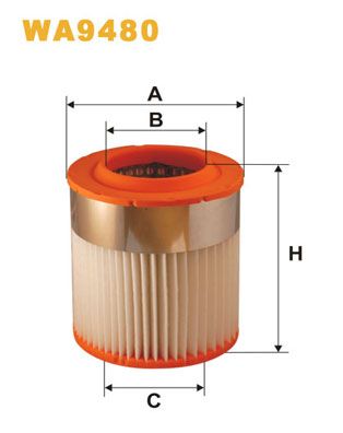 WA9480 WIX FILTERS Воздушный фильтр