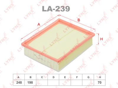 LA239 LYNXauto Воздушный фильтр