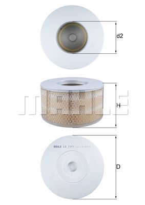 LX1641 KNECHT Воздушный фильтр