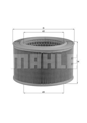 LX446 KNECHT Воздушный фильтр