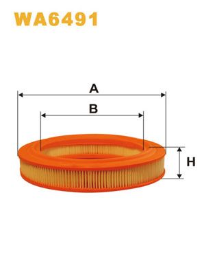 WA6491 WIX FILTERS Воздушный фильтр