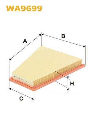 WA9699 WIX FILTERS Воздушный фильтр