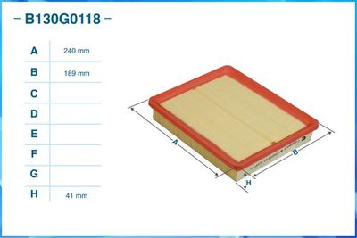 B130G0118 CWORKS Воздушный фильтр