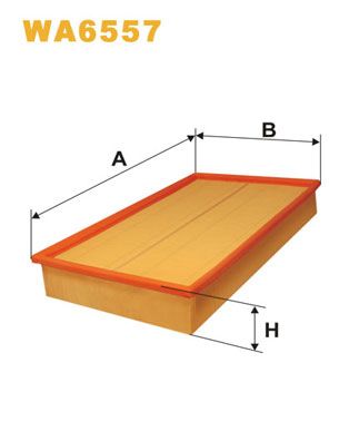WA6557 WIX FILTERS Воздушный фильтр