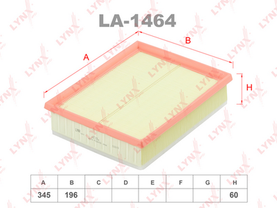 LA1464 LYNXauto Воздушный фильтр