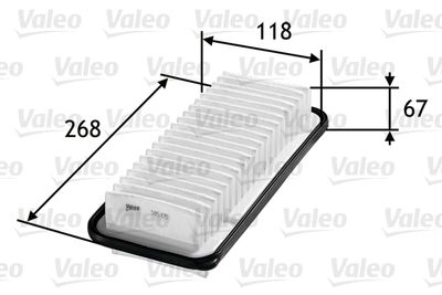 585125 VALEO Воздушный фильтр