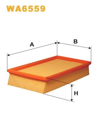 WA6559 WIX FILTERS Воздушный фильтр