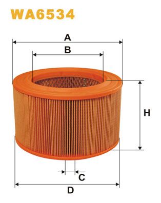 WA6534 WIX FILTERS Воздушный фильтр