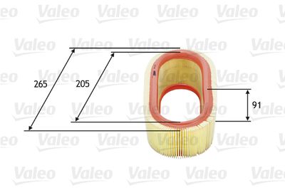 585647 VALEO Воздушный фильтр