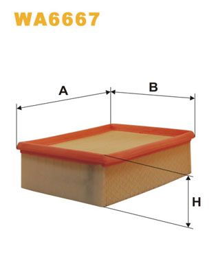 WA6667 WIX FILTERS Воздушный фильтр