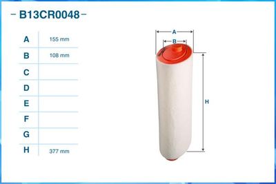 B13CR0048 CWORKS Воздушный фильтр