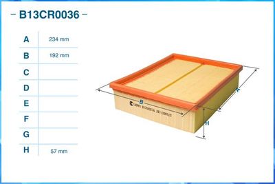 B13CR0036 CWORKS Воздушный фильтр