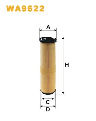 WA9622 WIX FILTERS Воздушный фильтр