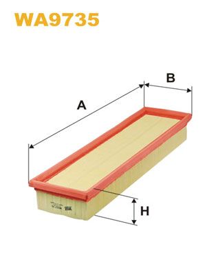 WA9735 WIX FILTERS Воздушный фильтр