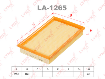 LA1265 LYNXauto Воздушный фильтр