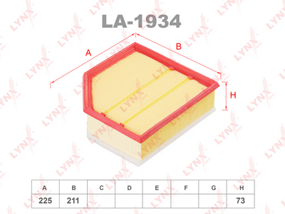 LA1934 LYNXauto Воздушный фильтр