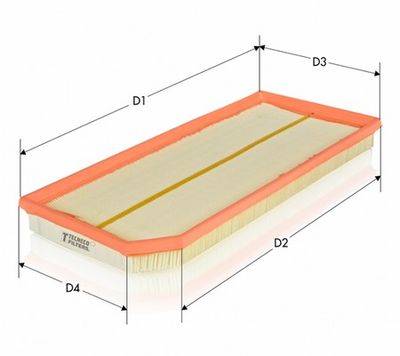 AR10256PM TECNECO FILTERS Воздушный фильтр