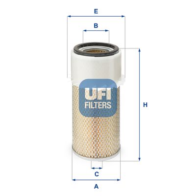 2792000 UFI Воздушный фильтр