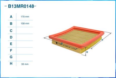 B13MR0148 CWORKS Воздушный фильтр