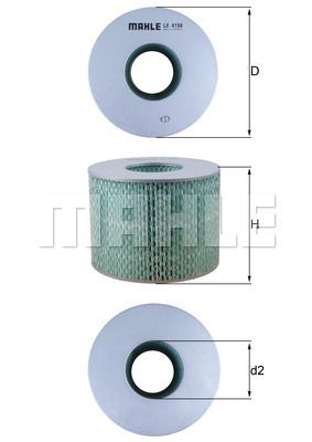 LX4156 MAHLE Воздушный фильтр