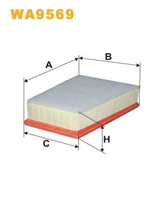 WA9569 WIX FILTERS Воздушный фильтр