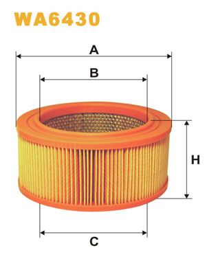 WA6430 WIX FILTERS Воздушный фильтр