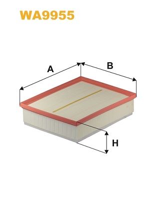 WA9955 WIX FILTERS Воздушный фильтр