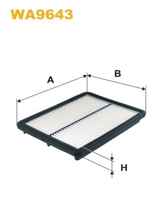 WA9643 WIX FILTERS Воздушный фильтр