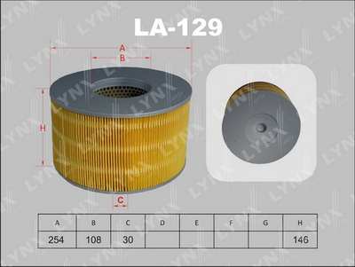 LA129 LYNXauto Воздушный фильтр