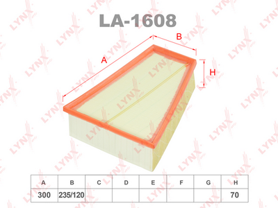 LA1608 LYNXauto Воздушный фильтр