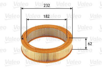 585696 VALEO Воздушный фильтр