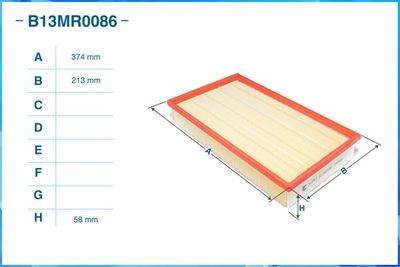 B13MR0086 CWORKS Воздушный фильтр