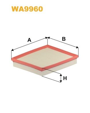 WA9960 WIX FILTERS Воздушный фильтр