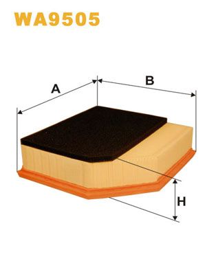 WA9505 WIX FILTERS Воздушный фильтр