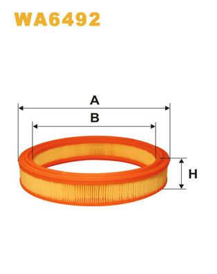 WA6492 WIX FILTERS Воздушный фильтр