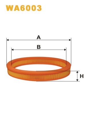 WA6003 WIX FILTERS Воздушный фильтр