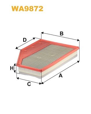 WA9872 WIX FILTERS Воздушный фильтр