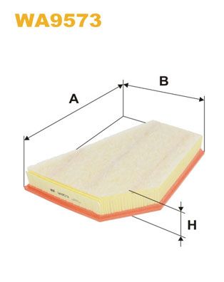 WA9573 WIX FILTERS Воздушный фильтр